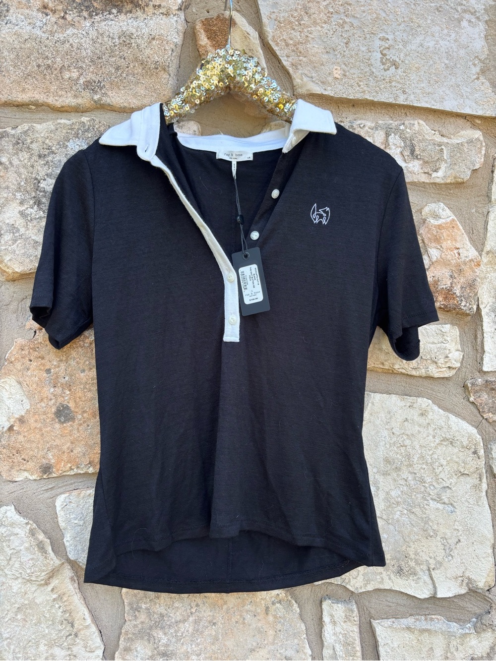Rag & bone polo shirt size large NWT